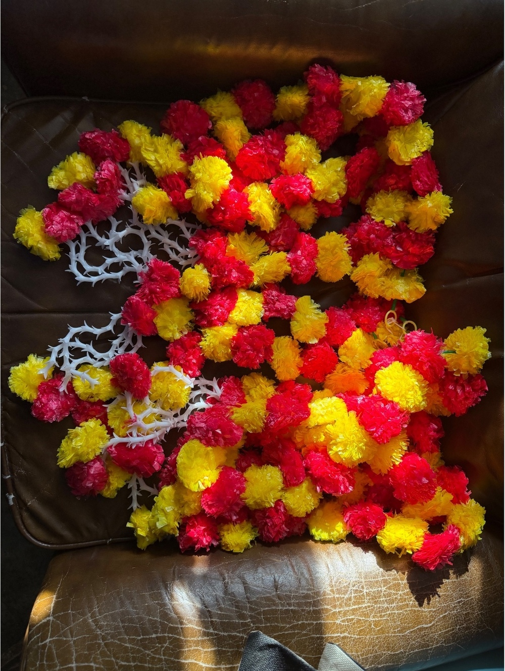 Traditional Decorative Garlands - Red and yellow